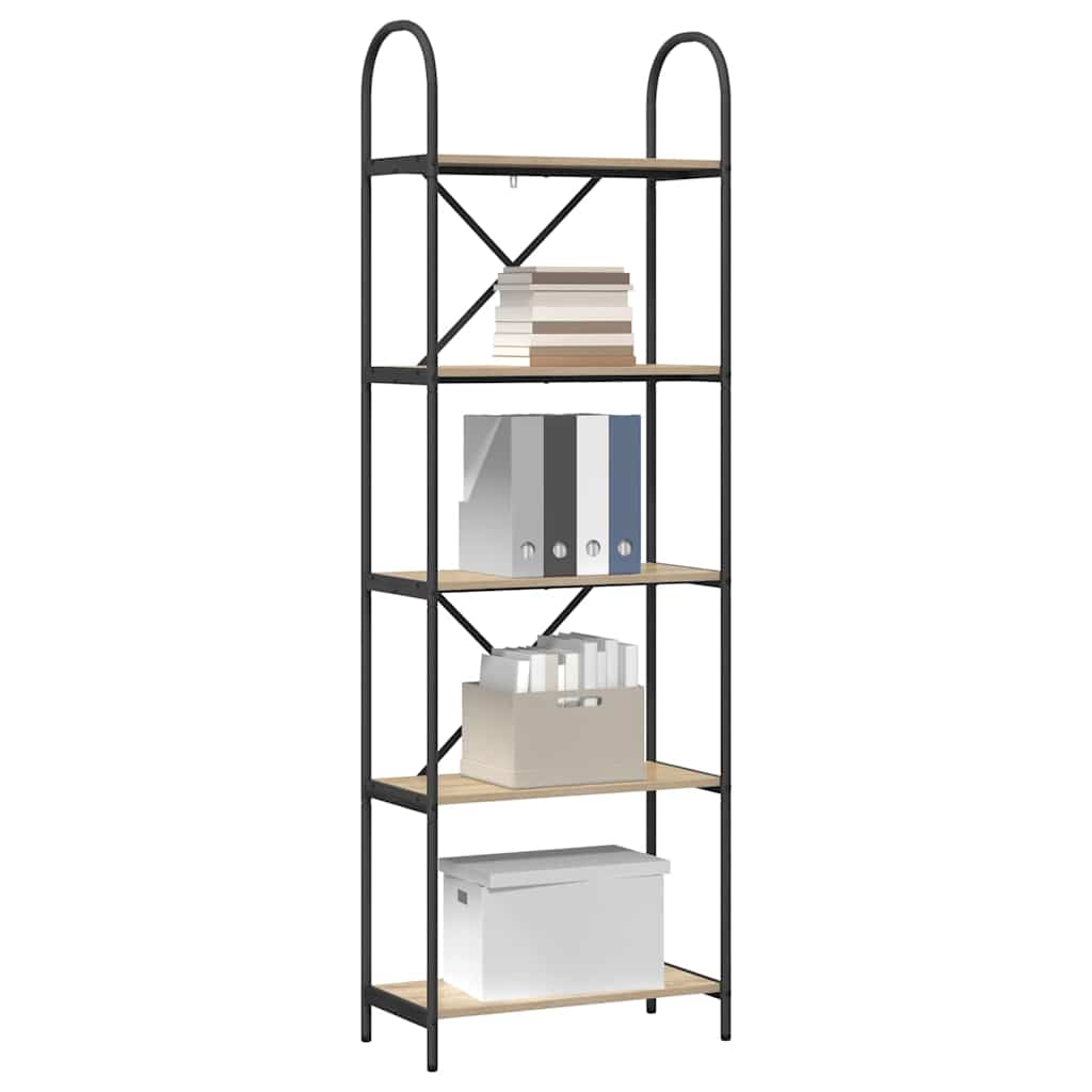 Boekenkast Sonoma eiken 60 x 30 x 183 cm Bewerkt hout