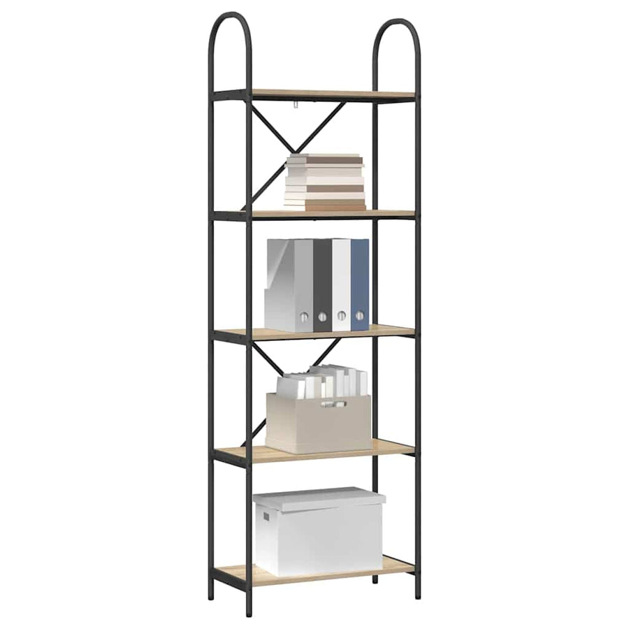 Boekenkast Sonoma eiken 60 x 30 x 183 cm Bewerkt hout