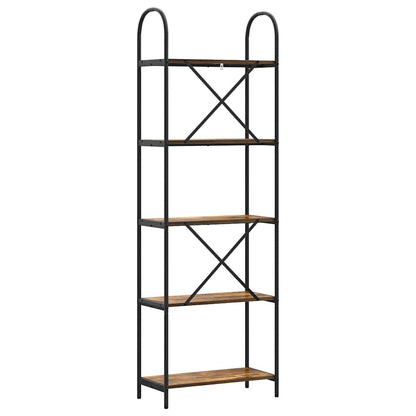 Boekenkast Gerookt eiken 60 x 30 x 183 cm Bewerkt hout