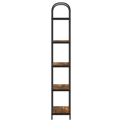 Boekenkast Gerookt eiken 60 x 30 x 183 cm Bewerkt hout