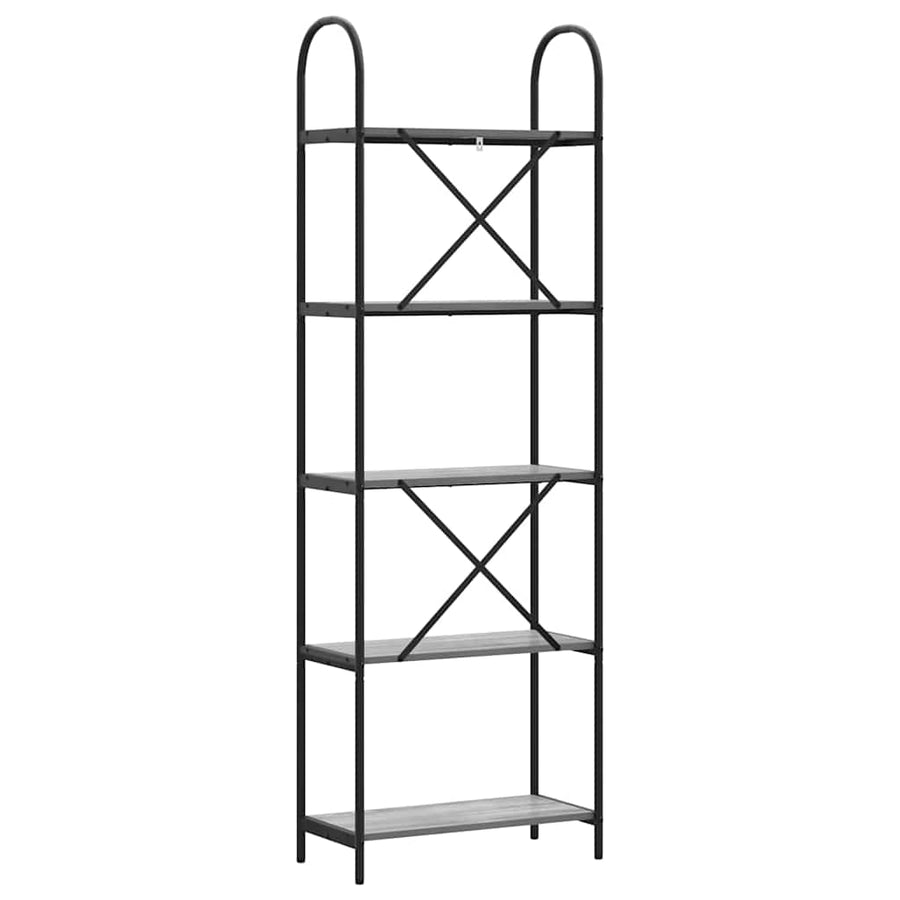 Boekenkast Grijs Sonoma 60 x 30 x 183 cm Bewerkt hout
