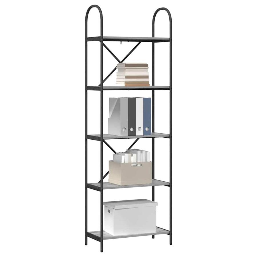 Boekenkast Grijs Sonoma 60 x 30 x 183 cm Bewerkt hout