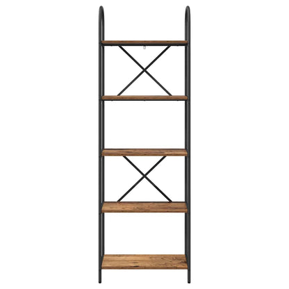 Boekenkast Oud hout 60 x 30 x 183 cm Bewerkt hout