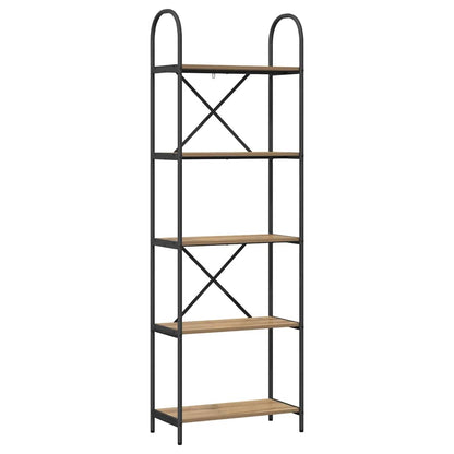 Boekenkast artisanaal eikenkleurig 60 x 30 x 183 cm