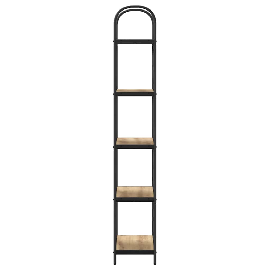 Boekenkast artisanaal eikenkleurig 60 x 30 x 183 cm