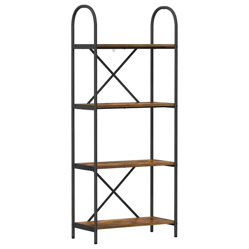 Boekenkast Gerookt eiken 60 x 30 x 146 cm Bewerkt hout