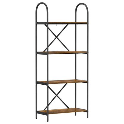 Boekenkast Gerookt eiken 60 x 30 x 146 cm Bewerkt hout