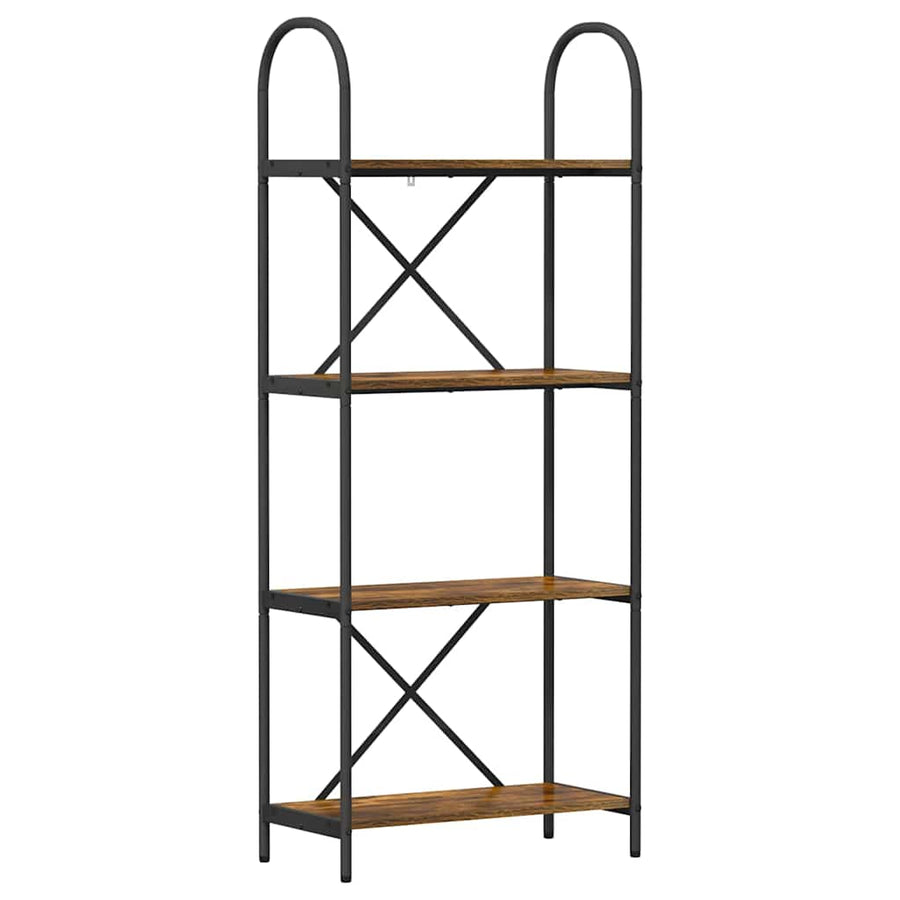 Boekenkast Gerookt eiken 60 x 30 x 146 cm Bewerkt hout