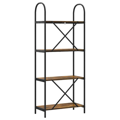 Boekenkast Gerookt eiken 60 x 30 x 146 cm Bewerkt hout