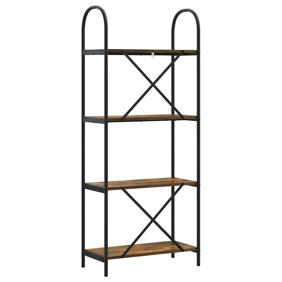 Boekenkast Gerookt eiken 60 x 30 x 146 cm Bewerkt hout
