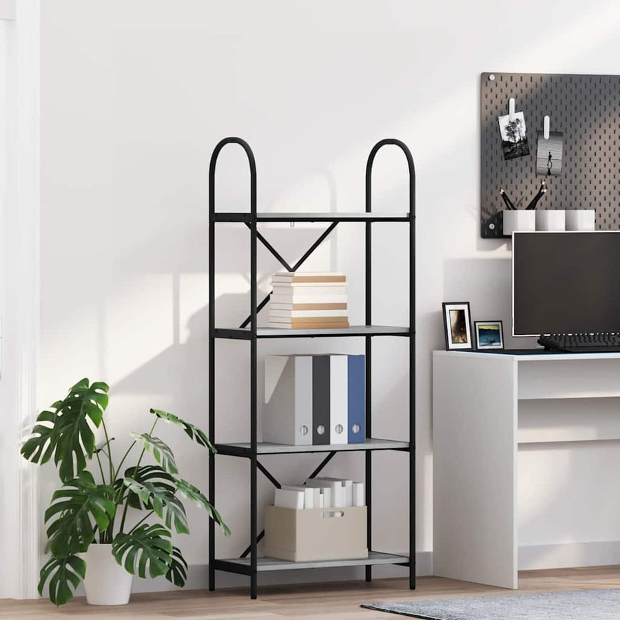 Boekenkast Grijs Sonoma 60 x 30 x 146 cm Bewerkt hout