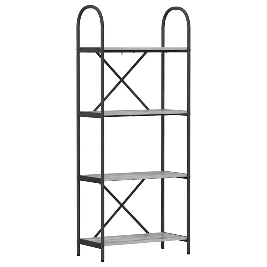 Boekenkast Grijs Sonoma 60 x 30 x 146 cm Bewerkt hout