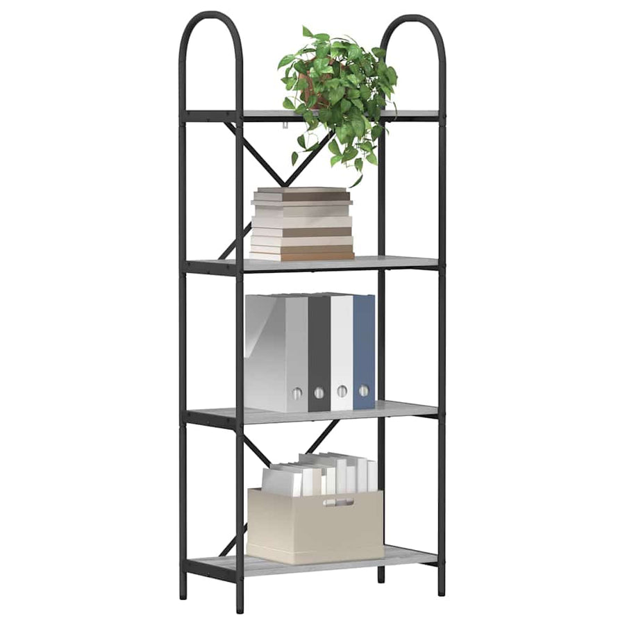 Boekenkast Grijs Sonoma 60 x 30 x 146 cm Bewerkt hout
