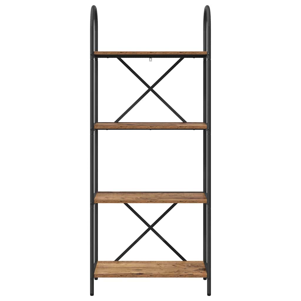 Boekenkast Oud hout 60 x 30 x 146 cm Bewerkt hout