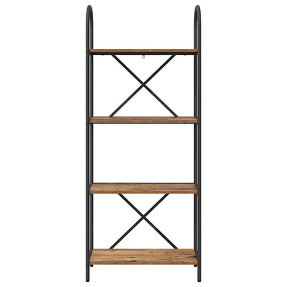 Boekenkast Oud hout 60 x 30 x 146 cm Bewerkt hout