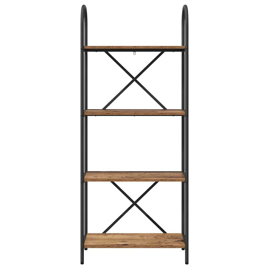 Boekenkast Oud hout 60 x 30 x 146 cm Bewerkt hout
