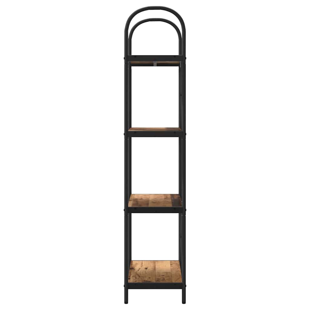 Boekenkast Oud hout 60 x 30 x 146 cm Bewerkt hout