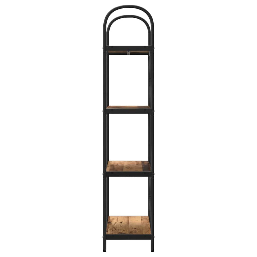 Boekenkast Oud hout 60 x 30 x 146 cm Bewerkt hout