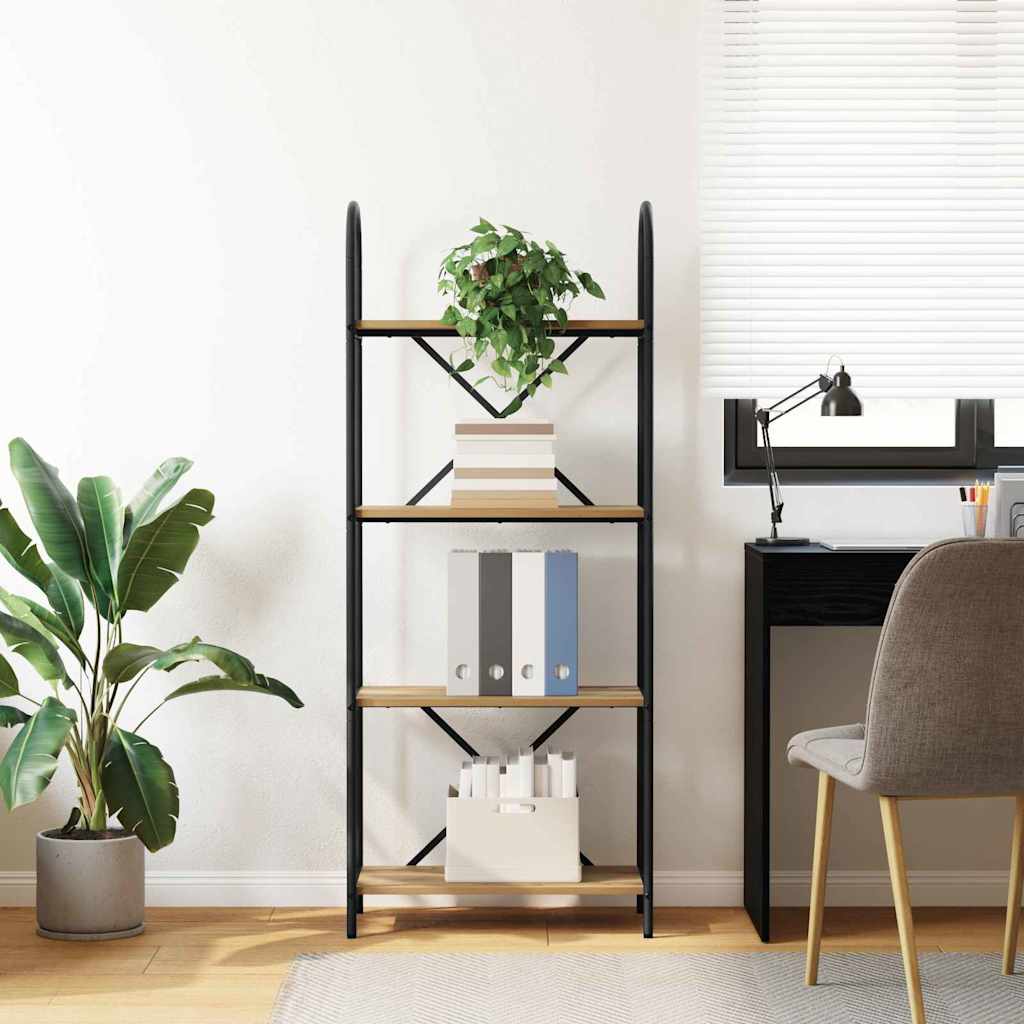 Boekenkast artisanaal eikenkleurig 60 x 30 x 146 cm