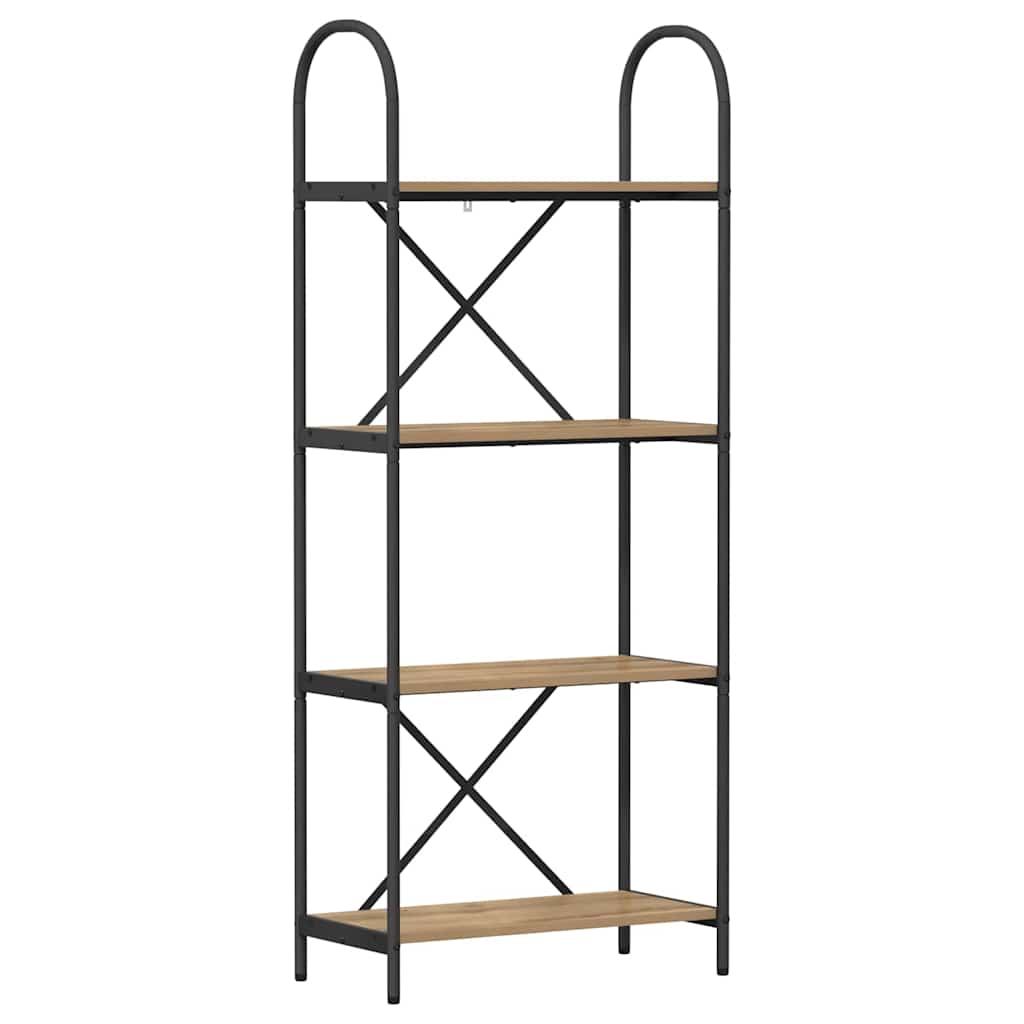 Boekenkast artisanaal eikenkleurig 60 x 30 x 146 cm