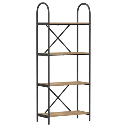 Boekenkast artisanaal eikenkleurig 60 x 30 x 146 cm