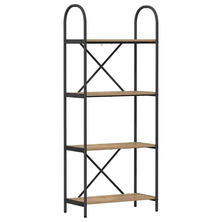 Boekenkast artisanaal eikenkleurig 60 x 30 x 146 cm