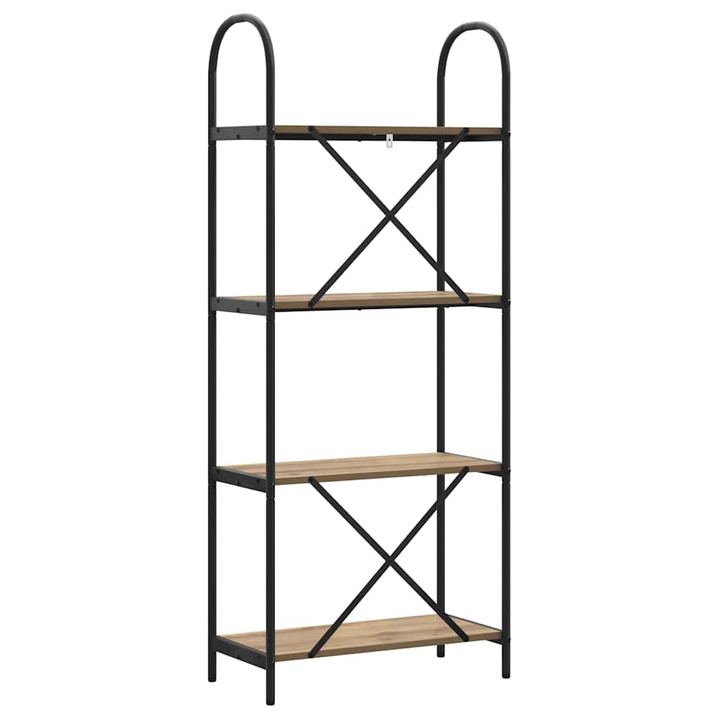 Boekenkast artisanaal eikenkleurig 60 x 30 x 146 cm