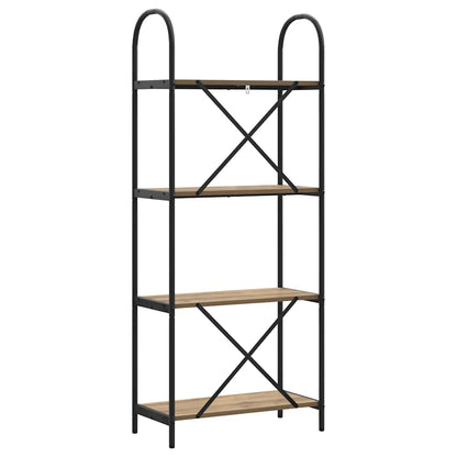 Boekenkast artisanaal eikenkleurig 60 x 30 x 146 cm