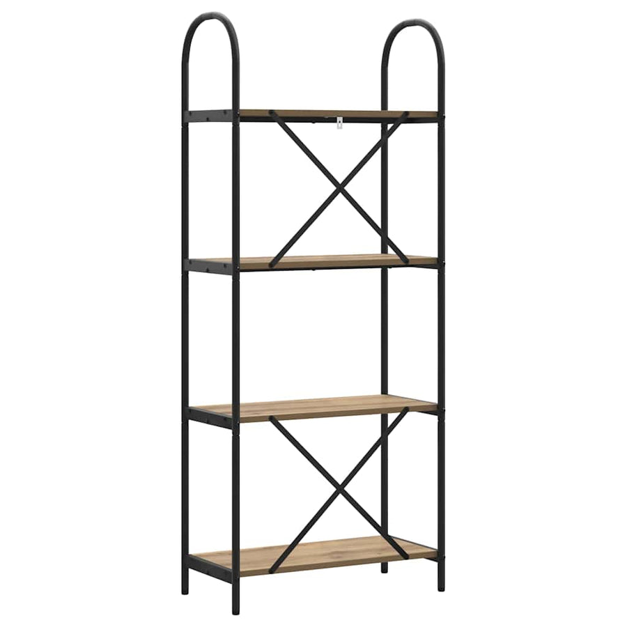 Boekenkast artisanaal eikenkleurig 60 x 30 x 146 cm