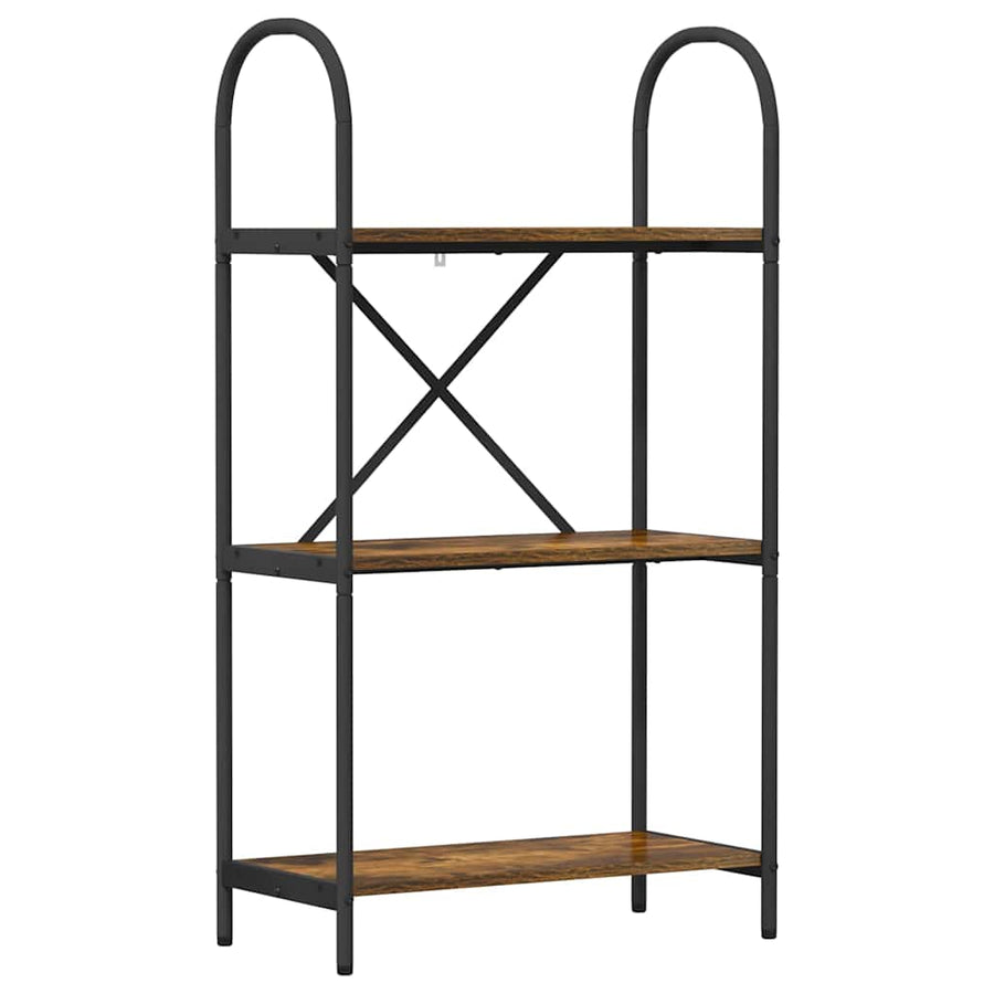 Boekenkast Gerookt eiken 60 x 30 x 109 cm Bewerkt hout