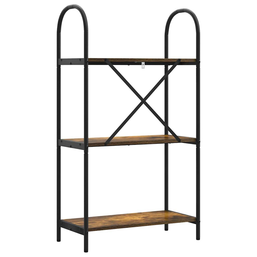 Boekenkast Gerookt eiken 60 x 30 x 109 cm Bewerkt hout
