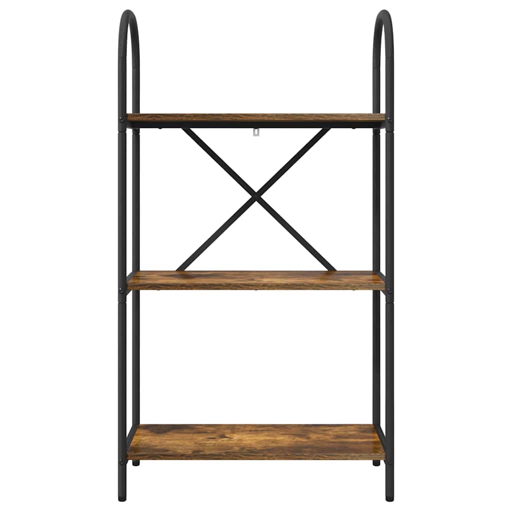 Boekenkast Gerookt eiken 60 x 30 x 109 cm Bewerkt hout