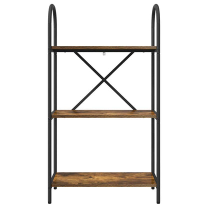 Boekenkast Gerookt eiken 60 x 30 x 109 cm Bewerkt hout