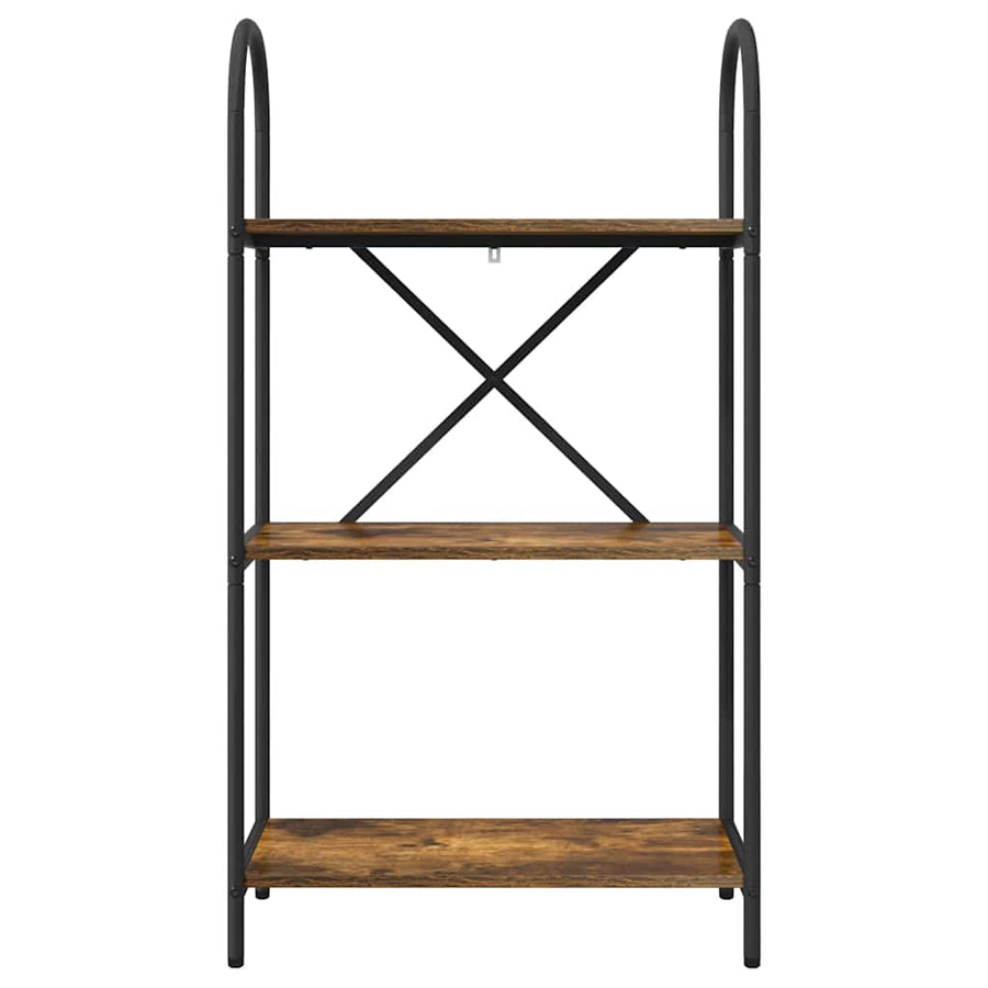 Boekenkast Gerookt eiken 60 x 30 x 109 cm Bewerkt hout