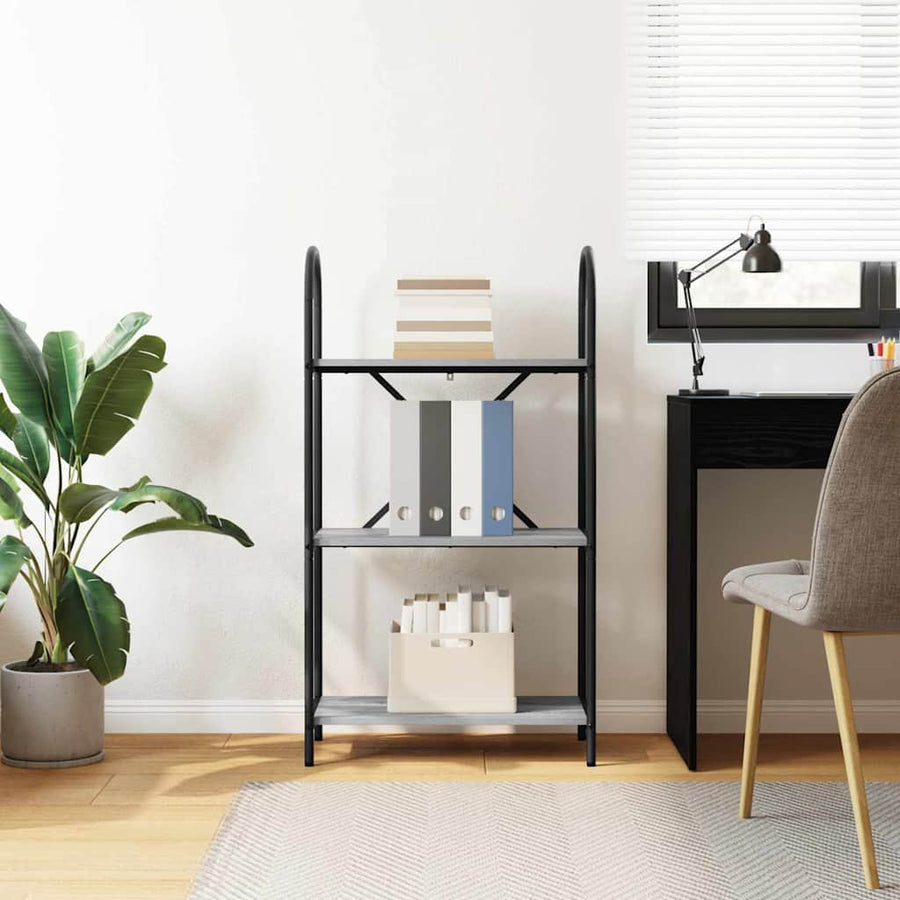 Boekenkast Grijs Sonoma 60 x 30 x 109 cm Bewerkt hout