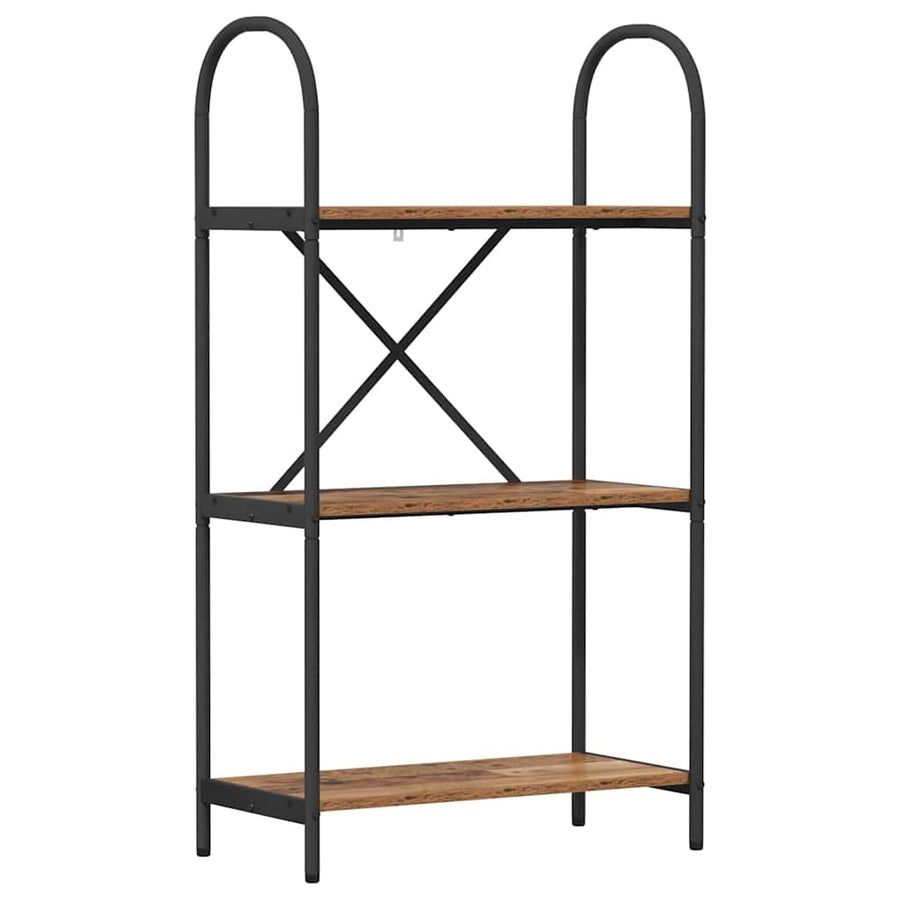 Boekenkast Oudhout 60 x 30 x 109 cm Bewerkt hout