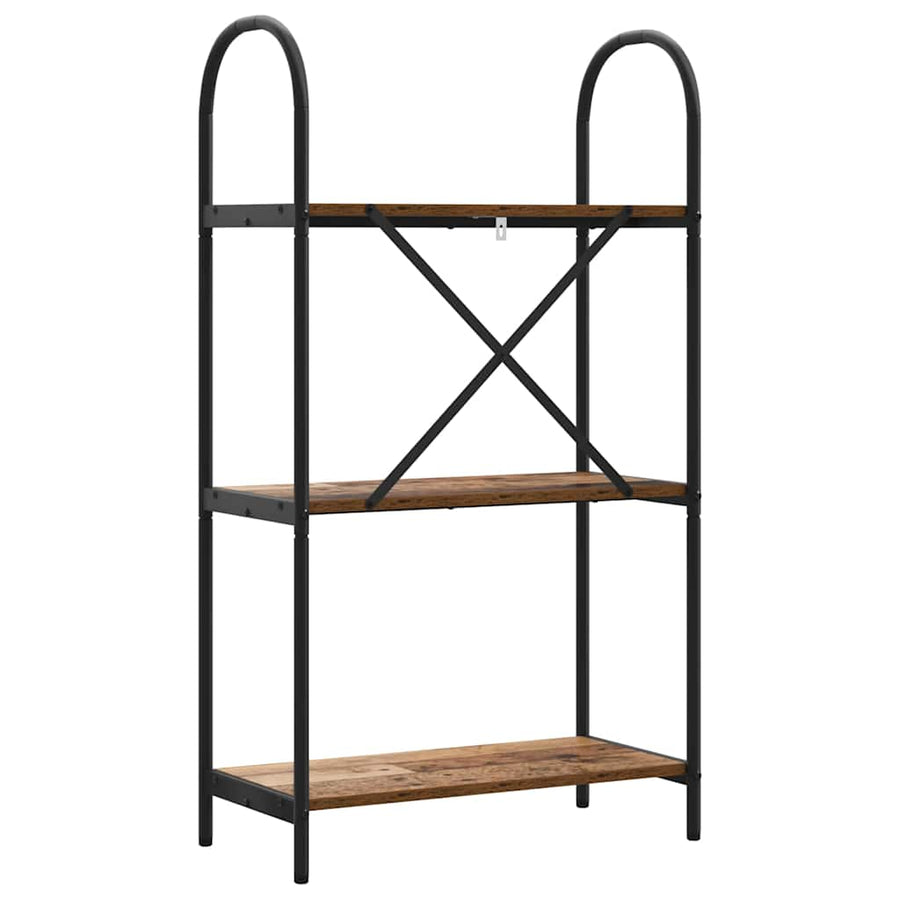 Boekenkast Oudhout 60 x 30 x 109 cm Bewerkt hout