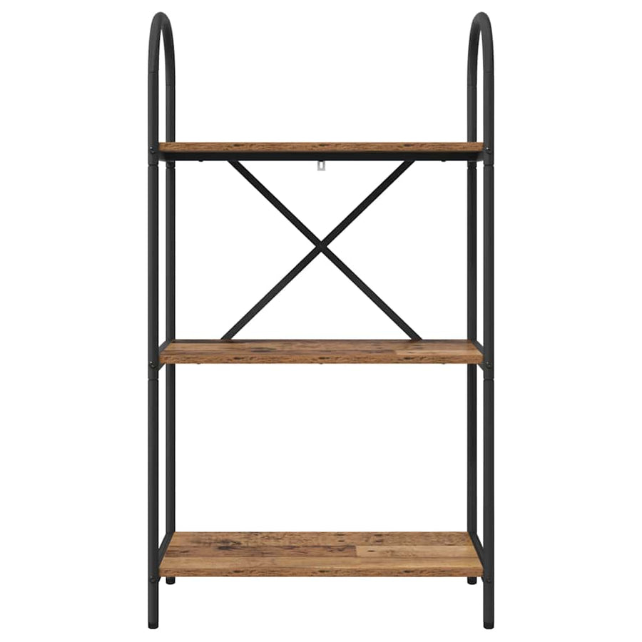 Boekenkast Oudhout 60 x 30 x 109 cm Bewerkt hout