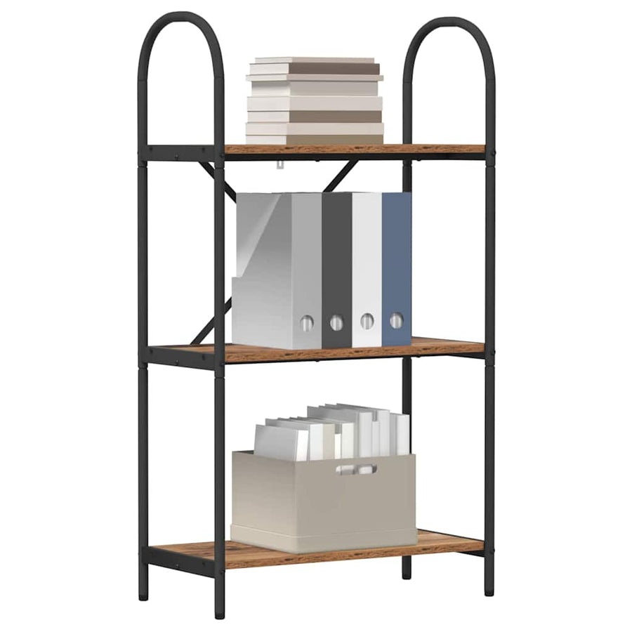 Boekenkast Oudhout 60 x 30 x 109 cm Bewerkt hout