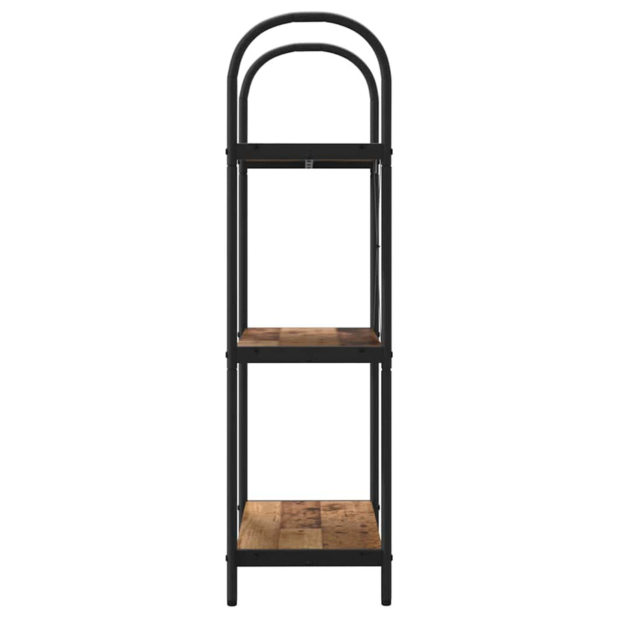 Boekenkast Oudhout 60 x 30 x 109 cm Bewerkt hout