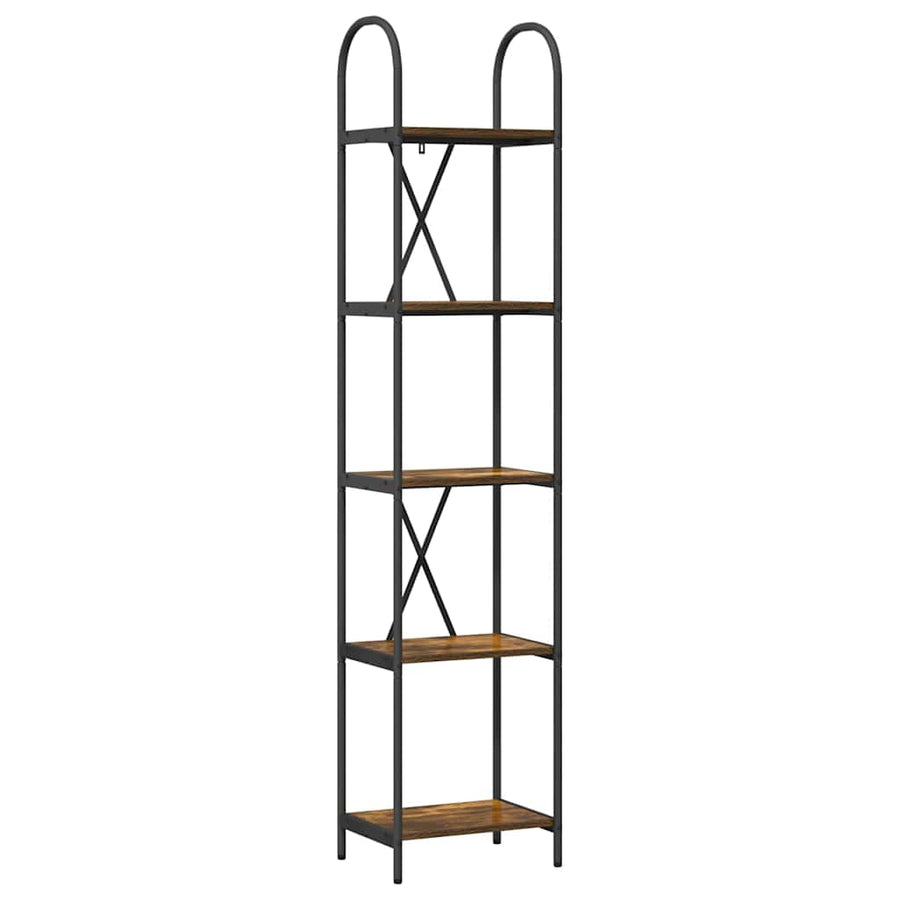 Boekenkast Gerookt eiken 40 x 30 x 183 cm Bewerkt hout