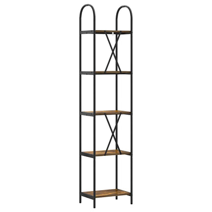 Boekenkast Gerookt eiken 40 x 30 x 183 cm Bewerkt hout