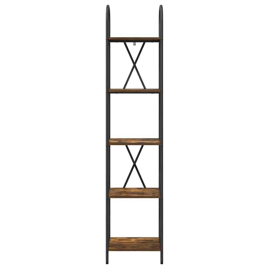 Boekenkast Gerookt eiken 40 x 30 x 183 cm Bewerkt hout
