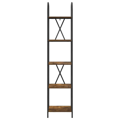 Boekenkast Gerookt eiken 40 x 30 x 183 cm Bewerkt hout