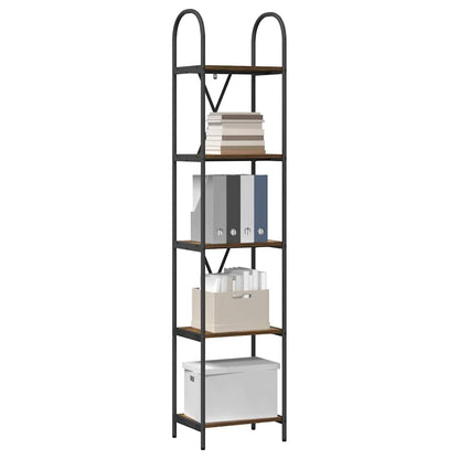 Boekenkast Gerookt eiken 40 x 30 x 183 cm Bewerkt hout