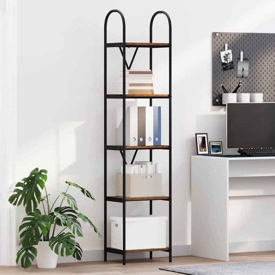 Boekenkast Oudhout 40 x 30 x 183 cm Bewerkt hout