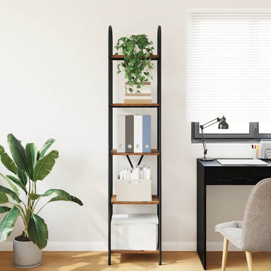 Boekenkast Oudhout 40 x 30 x 183 cm Bewerkt hout