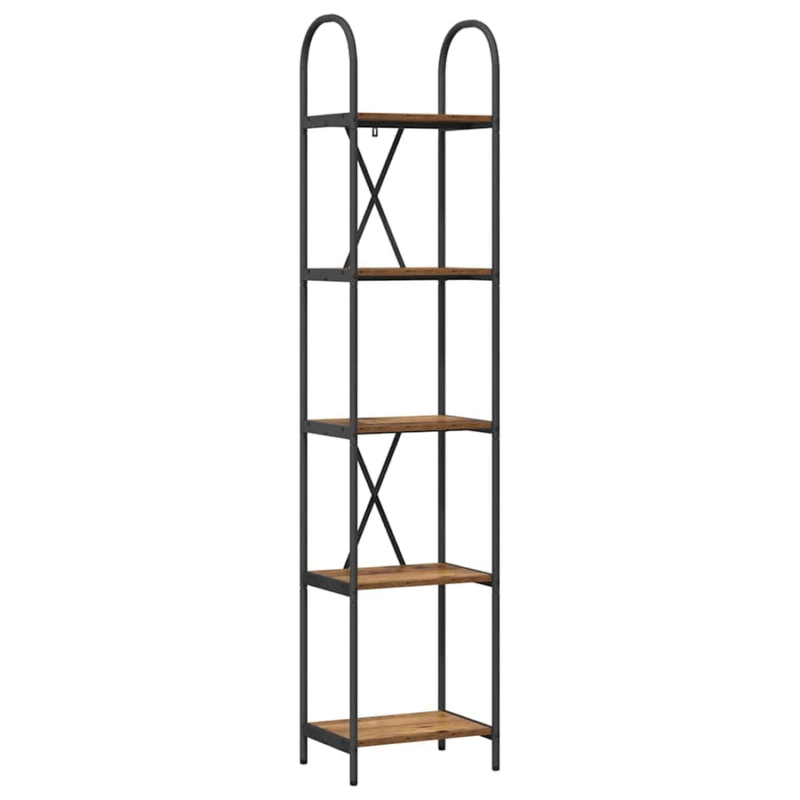 Boekenkast Oudhout 40 x 30 x 183 cm Bewerkt hout