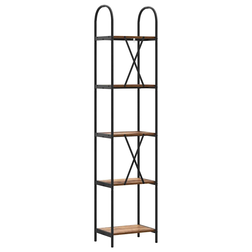Boekenkast Oudhout 40 x 30 x 183 cm Bewerkt hout