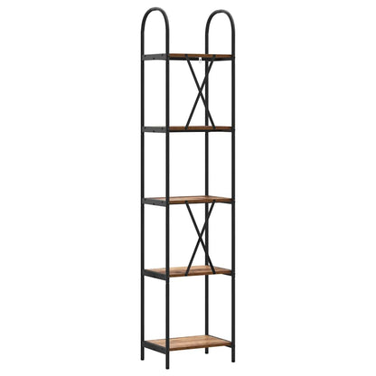 Boekenkast Oudhout 40 x 30 x 183 cm Bewerkt hout